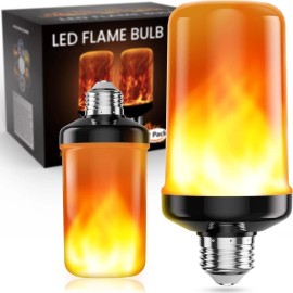 Unbranded "LED Flame Light Bulbs, 4 Modes Flickering Light Bulbs with Upside Down Effect,