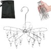 Feifyw Pinch Hanger, Foldable, Cherry Blossom Shape, 20 Pinch Clothes