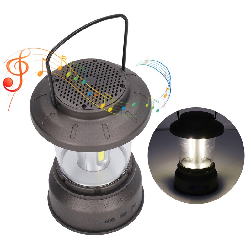 Outdoor Bluetooth Speaker Light Retro Style 2 Modes USB Power