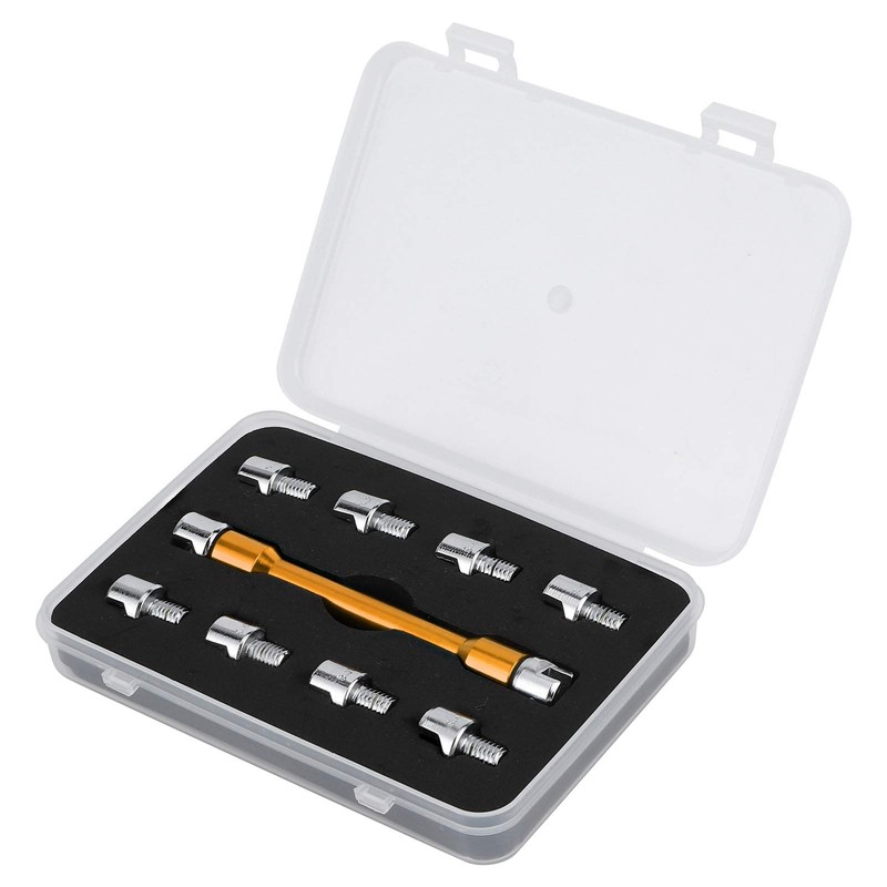 Deror Motorcycle Spoke Wrench Set CNC 5.0-6.8 Length 93mm/3.7in for