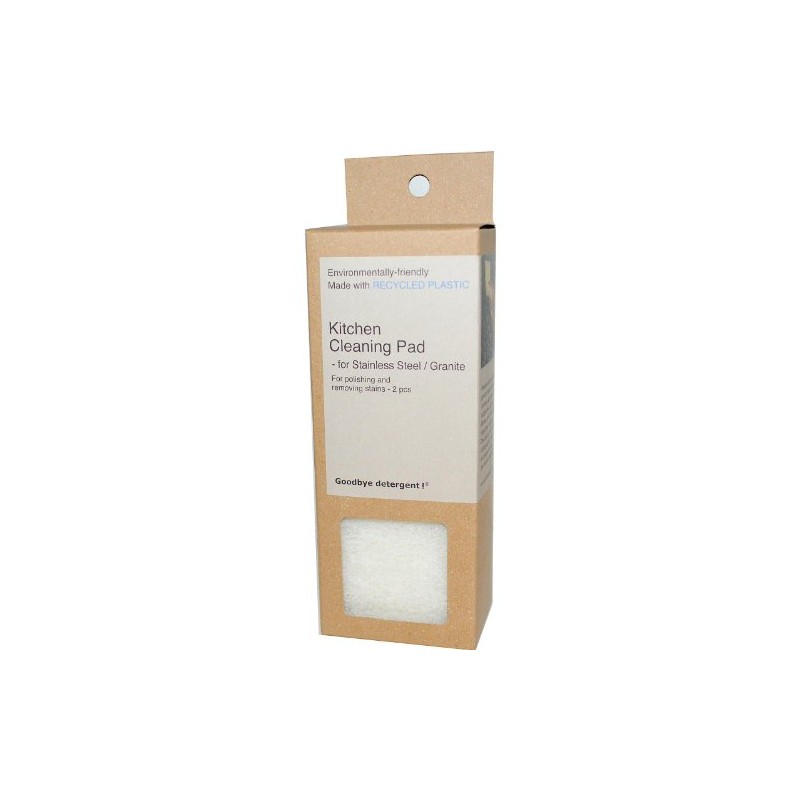 Goodbye Detergent GBD201 Stainless Steel Kitchen Cleaning Pad, 2 pk