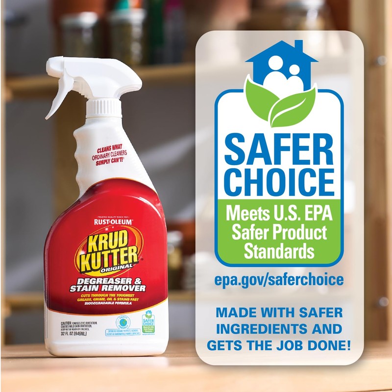 Krud Kutter KK326 Original Concentrated Cleaner/Degreaser Stain Remover Spray, 32