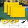 KINGTOP Golf Flag 8x6 Inch - Plain Yellow, 420D Nylon,
