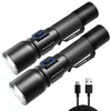 Consciot Rechargeable Flashlight High Lumens, 7 Modes Adjustable Including Lock