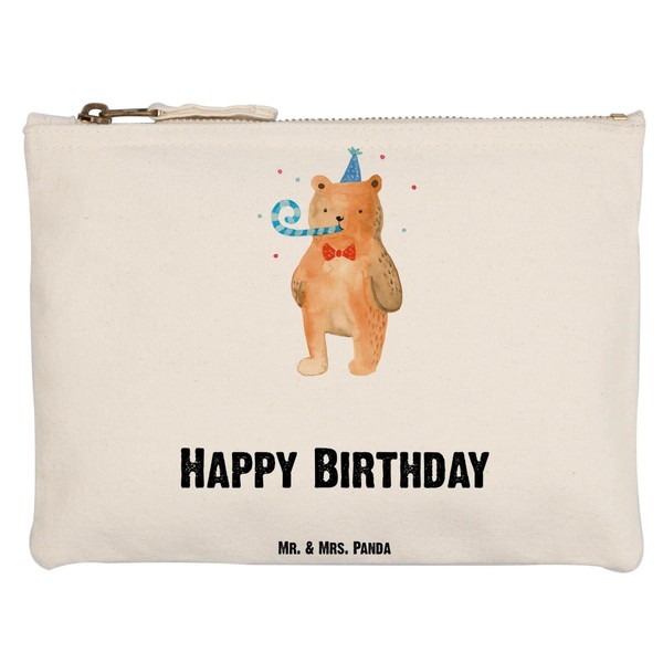 Mr. & Mrs. Panda S Make-Up Bag Birthday Bear, White,
