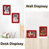 KSROECUD 5x7 Velvet Picture Frame, Red Photo Frames with Modern