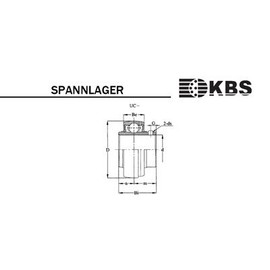 KBS tension bearing UC 209