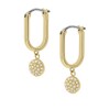 Fossil Creole Earrings Sadie Glitz Disc for women stainless steel