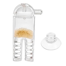 Laroal Clear Acrylic Suction Cup Planaria Trap Aquarium Safe Snail Catcher Blood Shrimp Food Dispenser for Fish Tanks Effective Planaria and Snail Remover