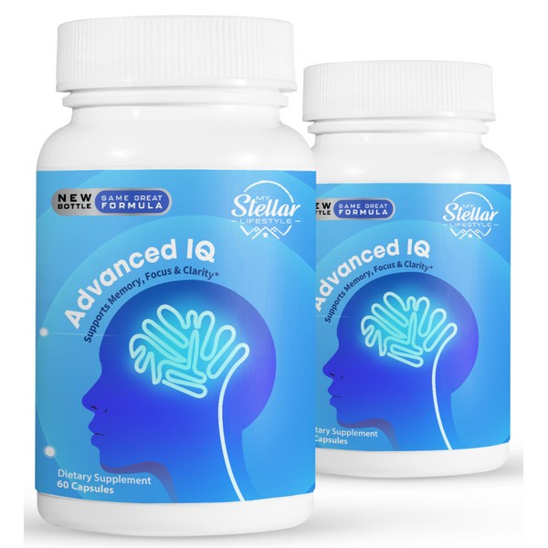 Advanced IQ 2 Pack AdvancedIQ, brain booster and memory support-60