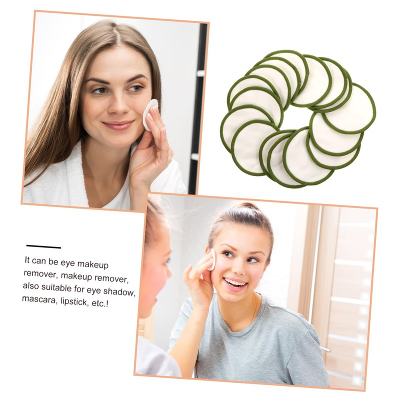 Beavorty Bamboo Fiber Facial Cleansing Pads Set Makeup Remover Wipes