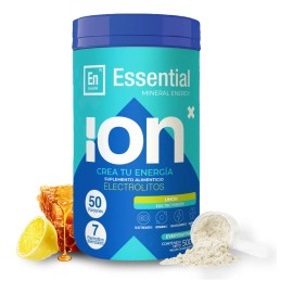 ION X  Essential - Electrolitos  Vitamina C  Bebida Orgnica en Polvo de Hidratacin y Nutricin Esencial  500 gramos  50 Porciones  Sabor Limon         