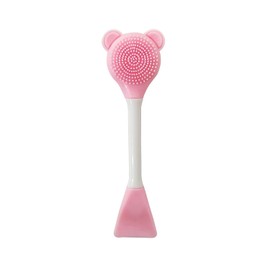 Pink Facial Cream Spatula Silicone Face Mask Brush Mask Beauty Tool-Double Heads Skincare Applicator Tools for Apply Cream Facial Masks