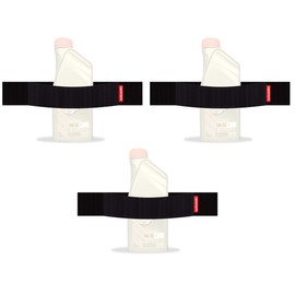 TrunkExpert Auto-Klettverschluss-Streifen, Dreier-Set, 30x5x0,3 cm, Kofferraum-Organizer, flexibel, widerstandsfähig, schwarz, wasserdicht, zum Fixieren von transportierten Gegenständen