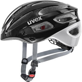 uvex true - Lightweight All-Round Helmet for Women - Individual Size Adjustment - Expandable with LED Light - Black/Silver - 52-55 cm