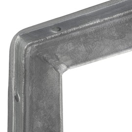 Gedotec Dura Heavy Duty Metal Shelf Bracket for Wall Mounting Shelf Brackets 150 kg Depth 250 mm Shelf Bracket Hot-Dip Galvanised Steel Pack of 1 Wall Angle with T-Profile for Maximum Stability