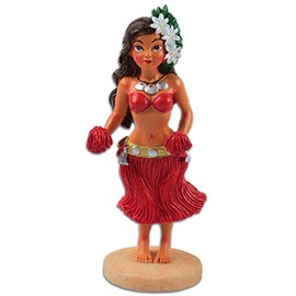 KC Hawaii Napua Tiare Hula Girl Miniature Dashboard Doll