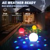 Floating Pool Lights, 6 Inch Light Up Pool Balls with