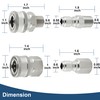 Raincovo Pressure Washer Quick Connect 3/8 Inch, Pressure Washer Fittings,