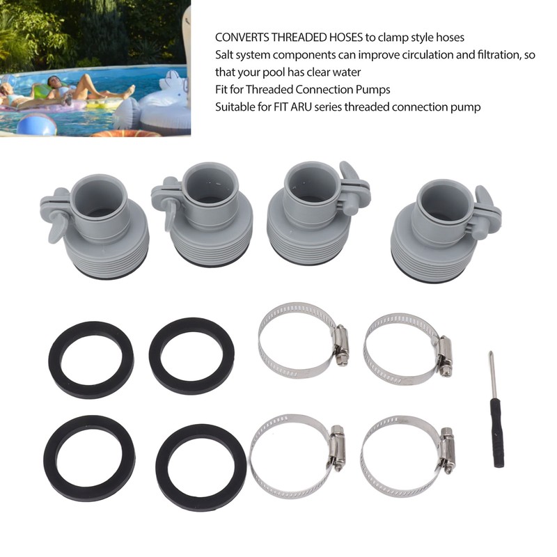 Type B Hose Adapter with Collar Replacement for Intex FIT