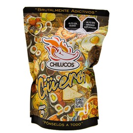 CHILUCOS GUERO - Rodajas crujientes de chile GÜERO, Brutalmente adictivas, ¡aún mejor que el chicharrón de Chile!