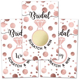 30 Bridal Shower Diamond Ring Scratch Off Game Cards, Bridal Lottery Tickets, Wedding Shower Ideas, Activities For Bridal Shower Activity, Reveal to Win Event Prizes, 2X3.5 inches.