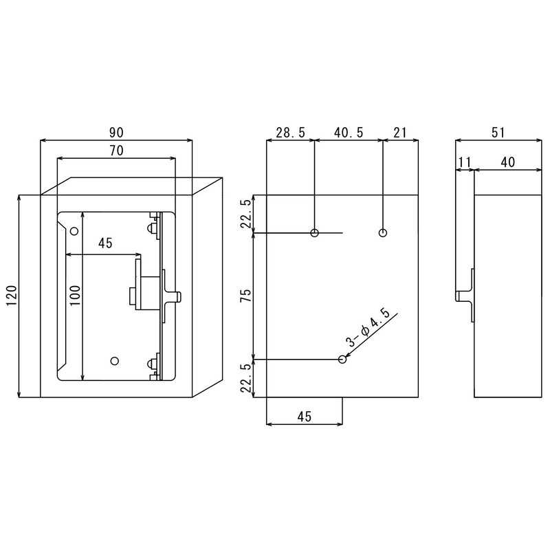 Kumamoto AQH-1A Key Storage Box, Dial Lock