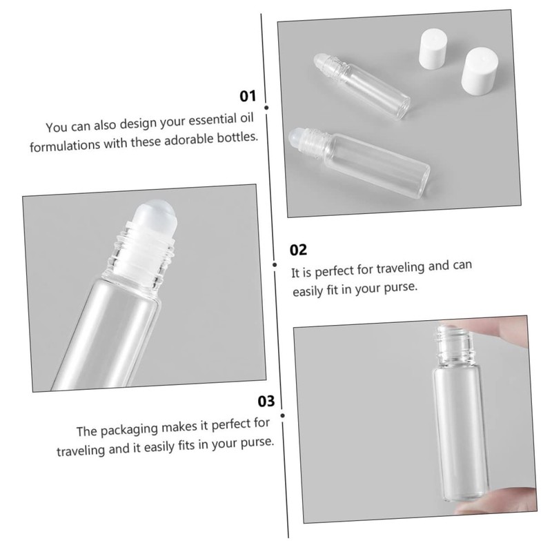 FRCOLOR Sets Roller Bottle Set Toiletry Kit Essential Oil Travel