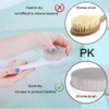 Silicone Back Scrubber for Shower, Exfoliating Body Scrubber with Handle,