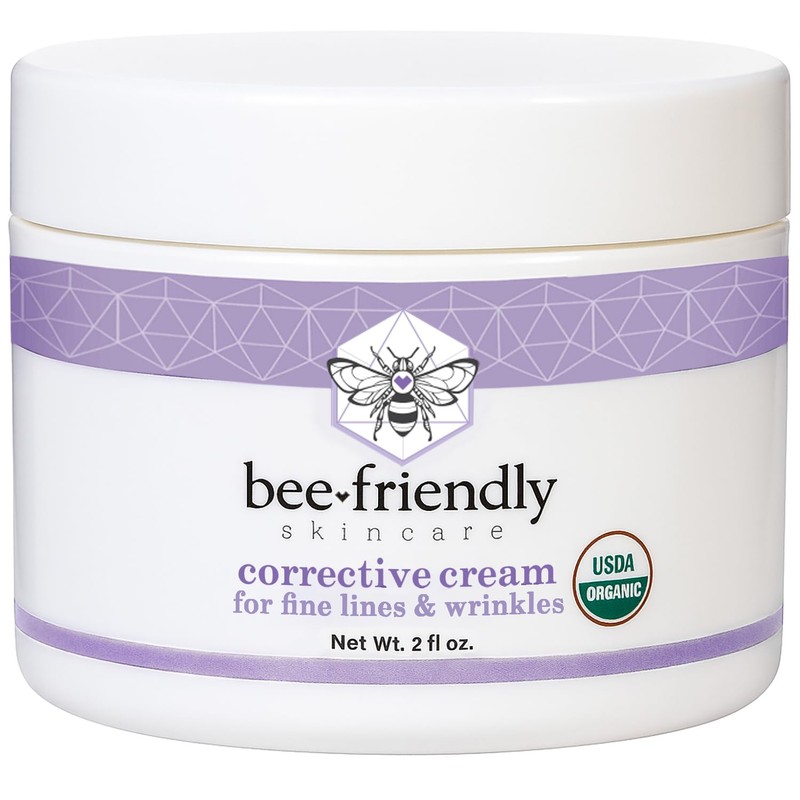 Face Moisturizer Organic Corrective Cream by BeeFriendly, USDA Certified Rich