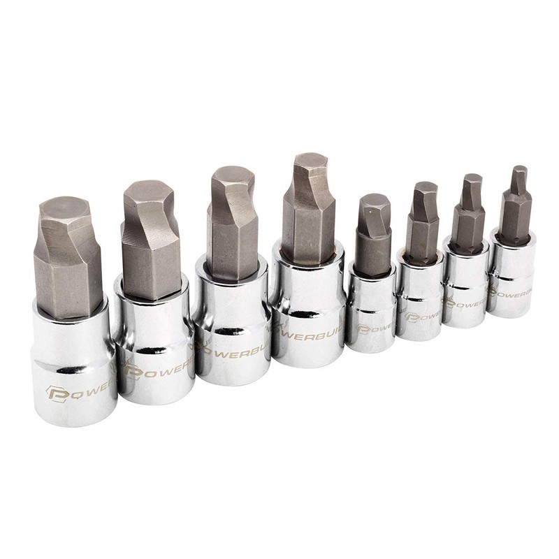 Powerbuilt 240094 8 Piece Zeon Metric Hex Bit Socket Set