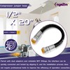 1/2" x 20" Stainless Steel Braided Air Compressor Discharge Hose