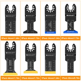 125Pcs Multi Tool Blade Kits Cutting and Sandpaper Oscillating Tool Accessories Universal Oscillating Saw Blades for Milwaukee Ryobi Rockwell Fein Dremel and More