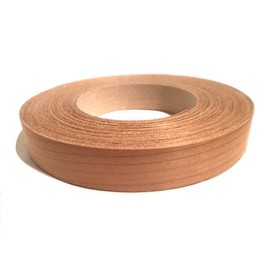Edge Supply Cherry 3/4” X 50' Roll of Plywood Edge Banding – Pre-glued Real Wood Veneer Edging – Flexible Veneer Edging – Easy Application Iron-on Edge Banding for Furniture Restoration – Made in USA
