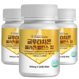 Chamgoods 글루타치온 콜라겐 밸런스 120정 3통 Glutathione Collagen Balance 120 Tablets 3 Bottles