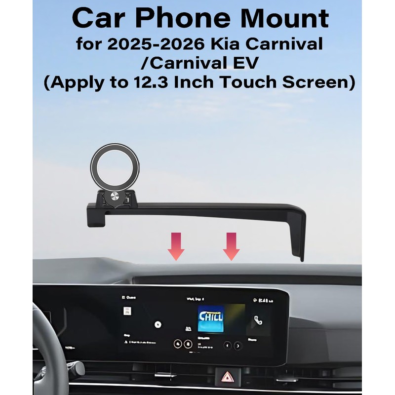 Car Phone Holder for 2025 2026 Kia Carnival/Carnival EV Accessories