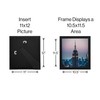 Frame Amo 11x12 Black Modern Picture Frame, 1 inch Border,