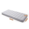 Jamdok 4Inch Cot Mattress Topper,Narrow Twin Gel Infused Memory Foam,Machine