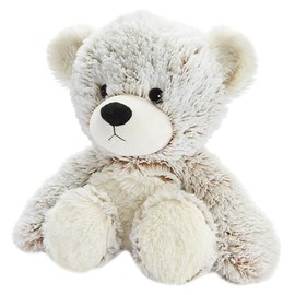 Warmies Warmies Plush Marshmallow Beige Bear Microwavable Weighted Teddy with French Lavender Scent, Hot or Cold for Cool Relaxation and Warm Relief