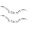 POFET 2pcs Marine Grade 316 Stainless Steel Flagpole Rope Cleat