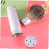 Beavorty 3pcs Shaving Brush with Aluminum Handle Dense Blaireau Hair