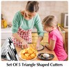 SK Triangle Shape Cookie Cutter Set, Stainless Steel, 5-Piece, Small(2.7in)