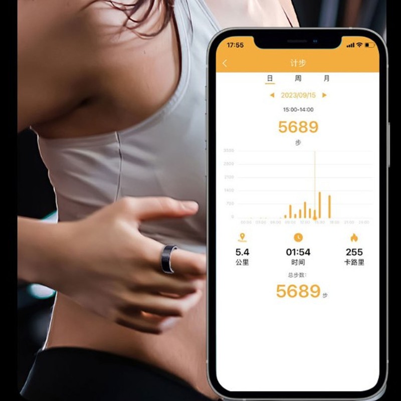 Smart Ring Health Monitor Health Fitness Detector Waterproof Smart Ring