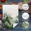 Nipil Mountain Forest Green Kitchen Towels Set of 2,Forest Bathroom