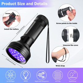 Tallew Refrigerant Leak Detector with LED Light Auto Air Conditioner Tool Test Detection Kit Halogen Gas Leakage Tester 68 Flashlight UV Protective Glasses