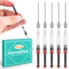 KornaDoz 5 Pack Syringes with Blunt Tip Needles for Glue,
