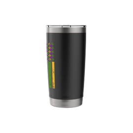 Funny It's Mardi Gras Bruh Crawfish Carnival American Flag Stainless Steel Insulated Tumbler