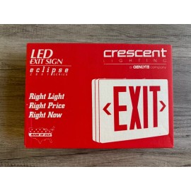 Crescent Lighting LED Exit Sign Eclipse 2001 Series