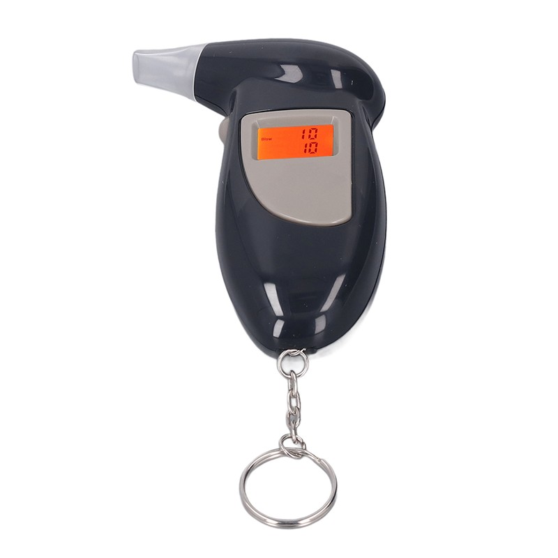 Alcohol Tester Professional LED Digital Keychain Breath Alcohol Detector Audible