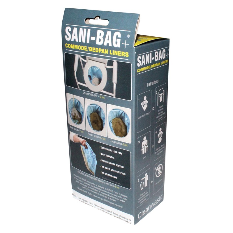 Sani-Bags By Cleanwaste, Disposable Commode Bags 1 count